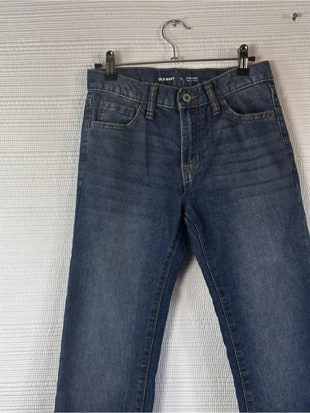 Old Navy Girls Size 12 Straight Leg Jeans Y2K 90s Casual Denim